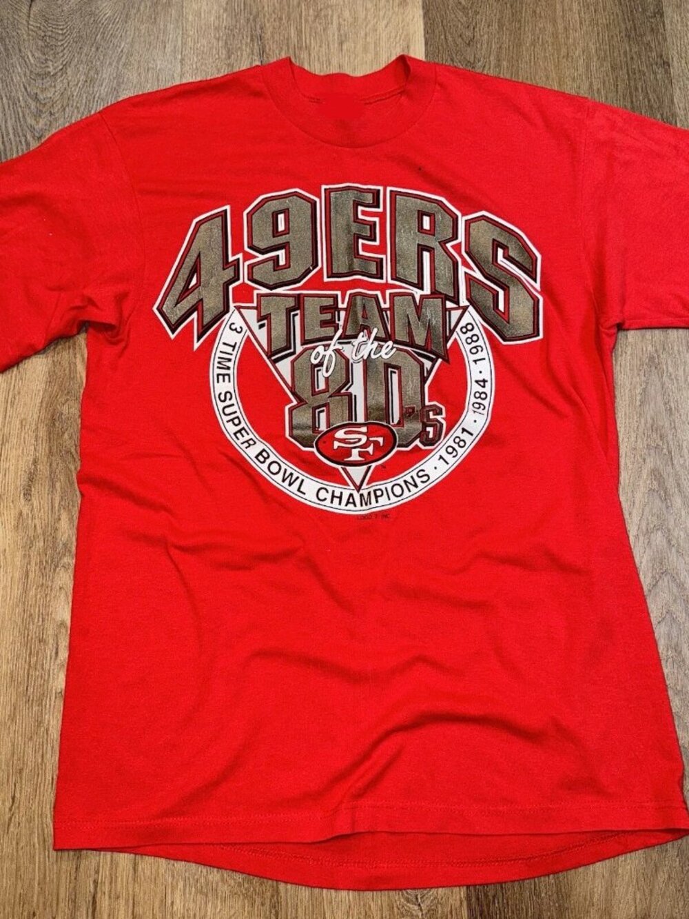 Vintage San Francisco 49ers Shirt Team of The 80s Single Stitch T Shirt 251